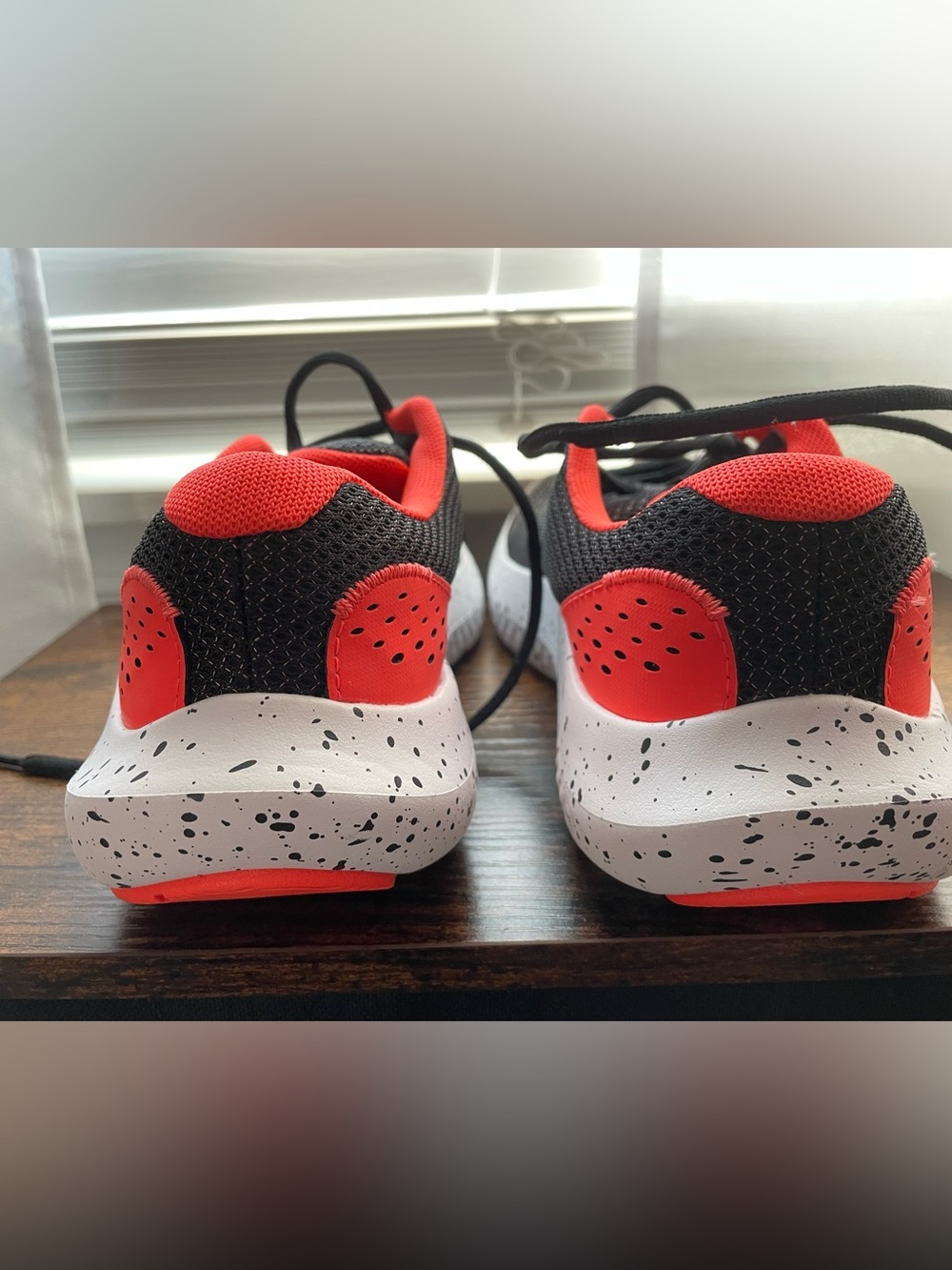 Under Armour Black & Orange 6Y Training Shoes - Picture 3 of 5